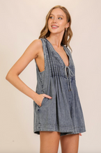 Load image into Gallery viewer, Sally Denim Romper
