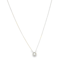 Load image into Gallery viewer, Small CZ Gemstone Charm Necklace
