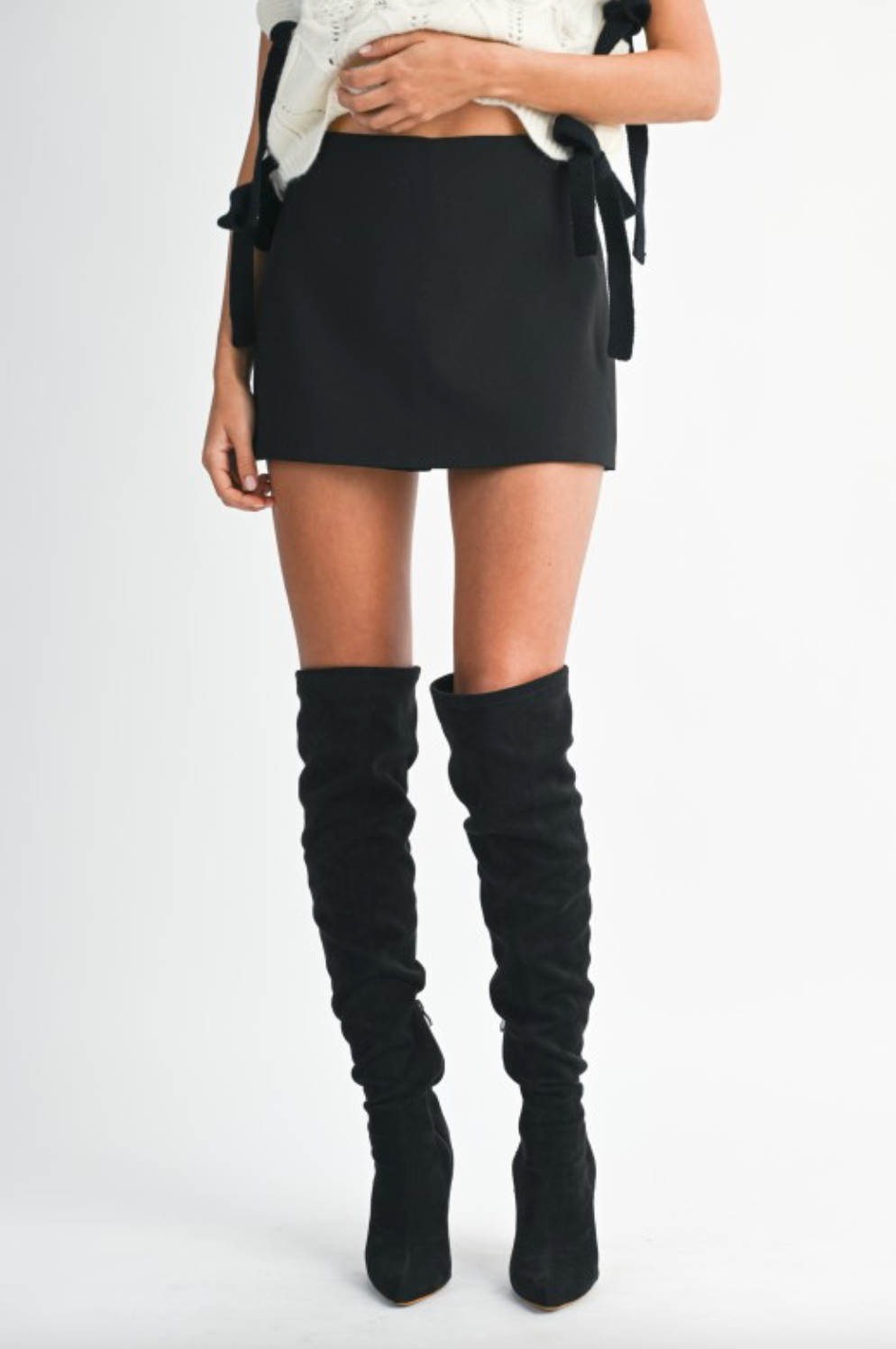 Viena High Waist Mini Skort