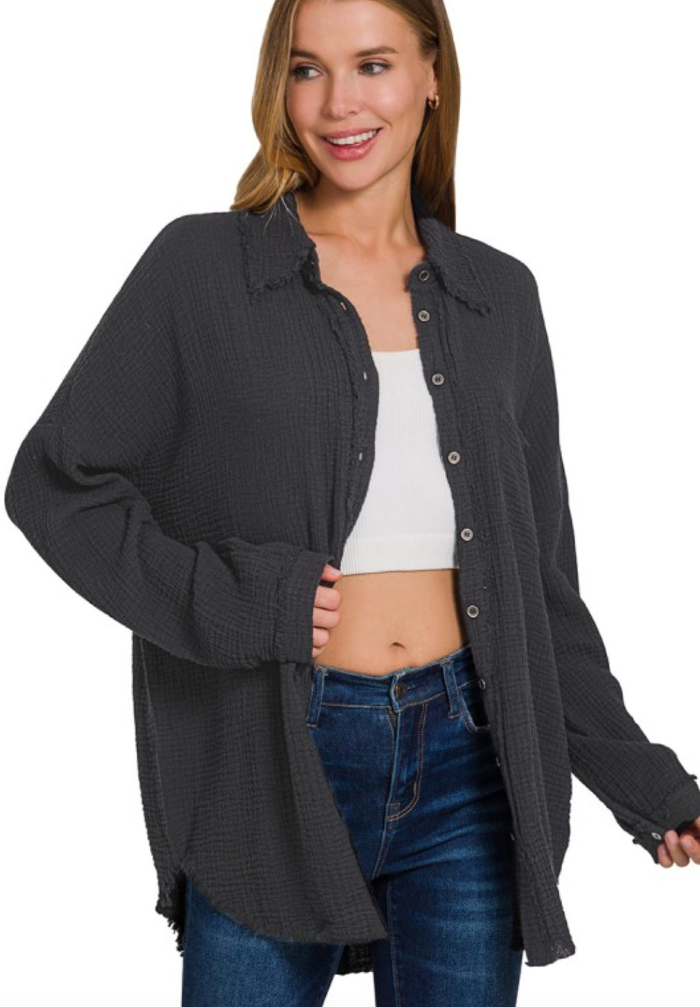 Rig Gauze Button Down