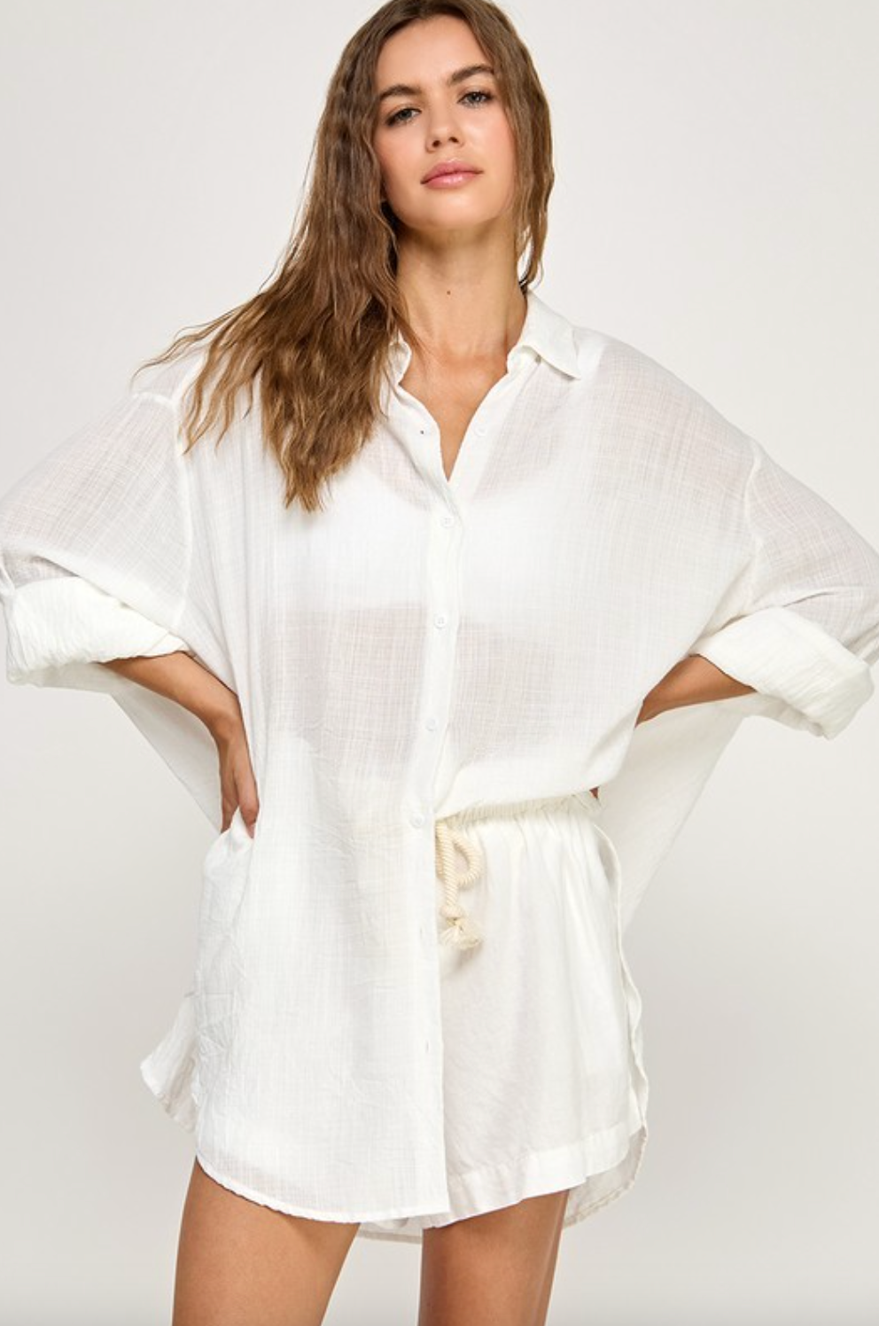 Gracie Button Down Up