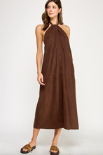 Load image into Gallery viewer, Alani Halter Knot Dress
