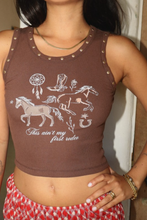 Load image into Gallery viewer, Rodeo Studded Graphic Tank
