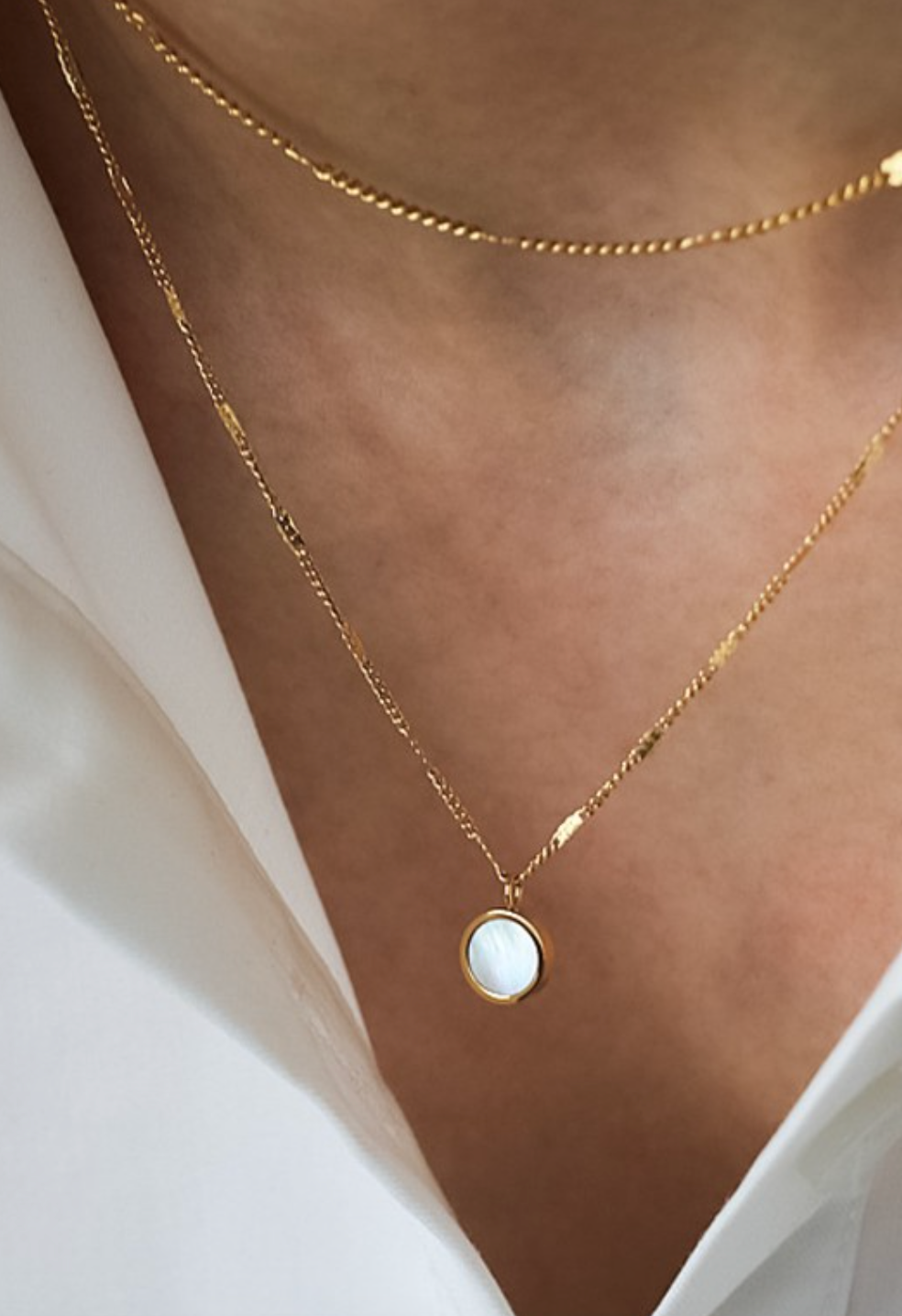 18k Opal Chain Necklace