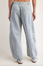 Load image into Gallery viewer, Pinstripe Barrel jean
