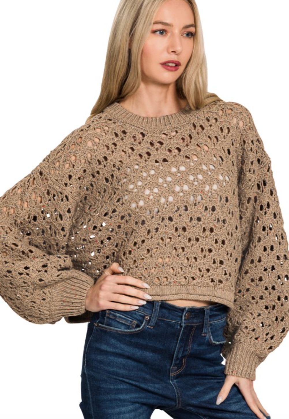 Elsie Open Knit Sweater
