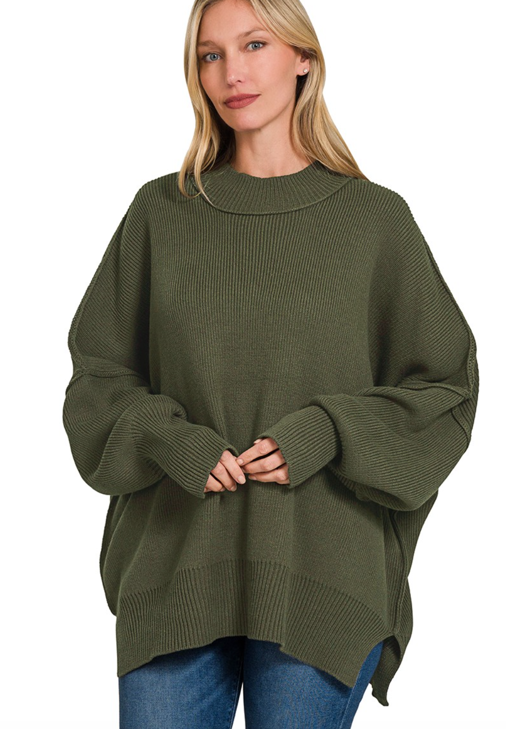 Anna Side Slit Sweater