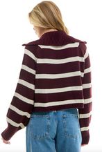 Load image into Gallery viewer, Juna Cropped Zip-Up Sweater
