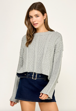 Load image into Gallery viewer, Helena Cropped Cable Knit
