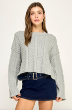 Load image into Gallery viewer, Helena Cropped Cable Knit
