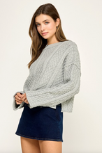 Load image into Gallery viewer, Helena Cropped Cable Knit
