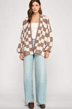 Load image into Gallery viewer, Haley Checkered Cardigan
