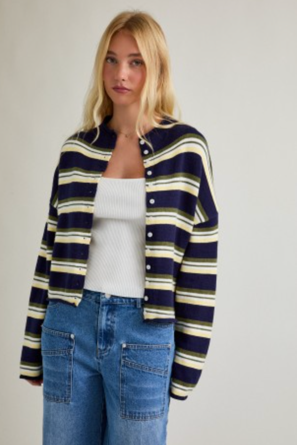 Sol Rolled Hem Cardigan