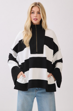 Load image into Gallery viewer, Varsity Stripe Zip-Up
