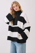Load image into Gallery viewer, Varsity Stripe Zip-Up
