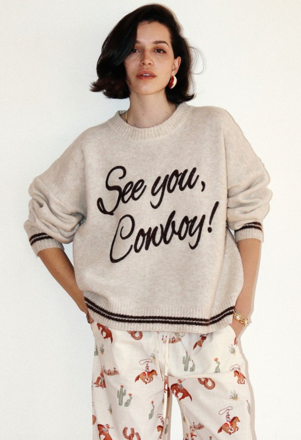 See You Cowboy Sweater