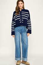 Load image into Gallery viewer, Vida Striped Relaxed Cardigan
