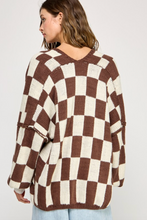 Load image into Gallery viewer, Haley Checkered Cardigan
