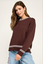 Load image into Gallery viewer, Rae Contrast Knit Sweater
