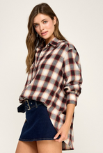 Load image into Gallery viewer, Seren Textured Woven Check Shirt
