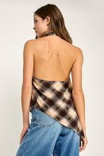 Load image into Gallery viewer, Veya Plaid Halter Top
