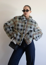Load image into Gallery viewer, Noa Plaid Fur Jacket
