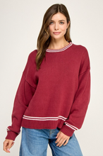 Load image into Gallery viewer, Rae Contrast Knit Sweater
