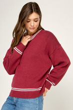 Load image into Gallery viewer, Rae Contrast Knit Sweater
