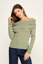 Load image into Gallery viewer, Talia Crossover Off Shoulder Sweater
