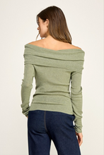 Load image into Gallery viewer, Talia Crossover Off Shoulder Sweater

