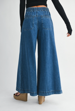 Load image into Gallery viewer, Rowan High-rise Wide Pleated Yoke Leg Denim

