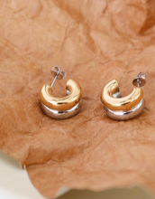 Load image into Gallery viewer, Non-tarnish Double C-hoop Earring
