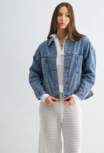 Load image into Gallery viewer, Boxy Denim Trucker Jacket
