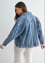 Load image into Gallery viewer, Boxy Denim Trucker Jacket
