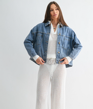 Load image into Gallery viewer, Boxy Denim Trucker Jacket
