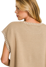 Load image into Gallery viewer, Cat Stitched Detail Vest
