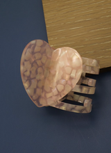 Load image into Gallery viewer, Heart tortoiseshell hair clip
