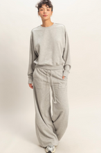 Load image into Gallery viewer, Burnout French Terry Wide-leg Pants
