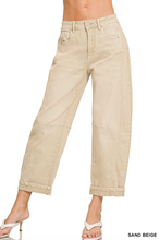Load image into Gallery viewer, Thea Barrel Leg Cropped Denim
