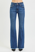 Load image into Gallery viewer, Indy Mid Rise Bootcut Frayed Denim
