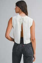 Load image into Gallery viewer, Charley Knit Open Back Top
