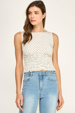 Load image into Gallery viewer, Polka Dot Smocked Top
