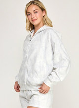 Load image into Gallery viewer, Weekend Reset White Camo Zip-Up
