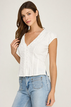 Load image into Gallery viewer, Esme Ruffle Trim Blouse
