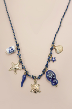 Load image into Gallery viewer, 18k Corded Charm Necklace
