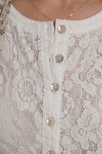 Load image into Gallery viewer, Zinnie Lace Button Up Top
