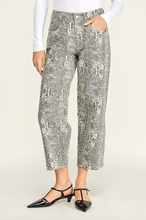 Load image into Gallery viewer, Snake Printed Barrel Pants
