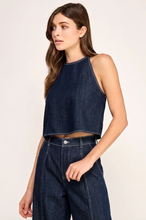 Load image into Gallery viewer, Elsie Denim Halter Top
