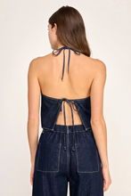 Load image into Gallery viewer, Elsie Denim Halter Top
