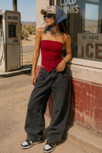 Load image into Gallery viewer, Angie Asymmetrical Hem Bandeau Top
